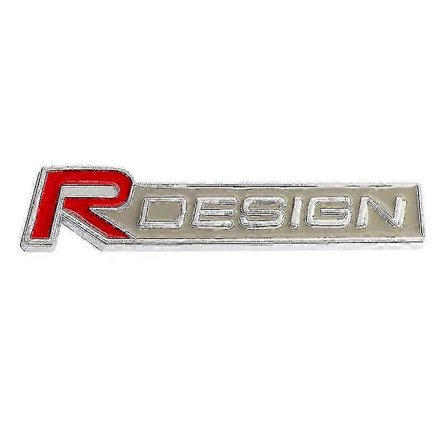 3D-metallinen R Design -logon auton etusäleikön tunnus, yhteensopiva Volvo V40 Cx60 C30 V70 V60 V50 S60 V90 R Design Rdesign -tarvikkeiden kanssa