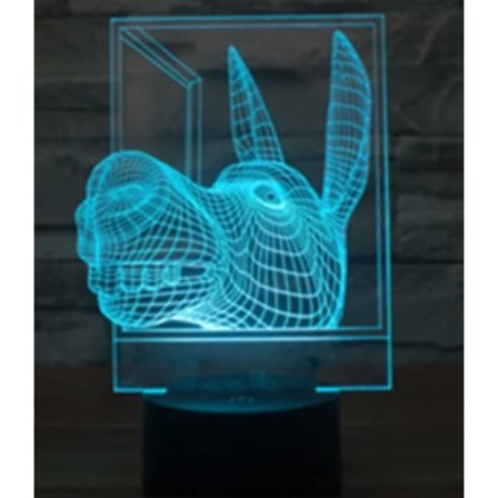 3D Aasin yövalo pöydälle, optinen illuusiolamppu, 7 väriä vaihtuvat LED-pöytälamput, joululahja, rakkaus, syntymäpäivä, lapset, sisustus, lelu, lahja