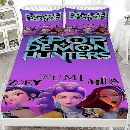 Uusi Demon Hunters -vuodevaatesetti Demon Hunters -lakana setti 2025