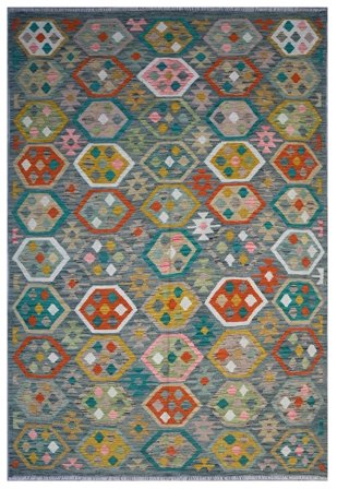 Kilim Afghan Old Style Rug Oriental Dark Grey/Black (Wool, Afghanistan)