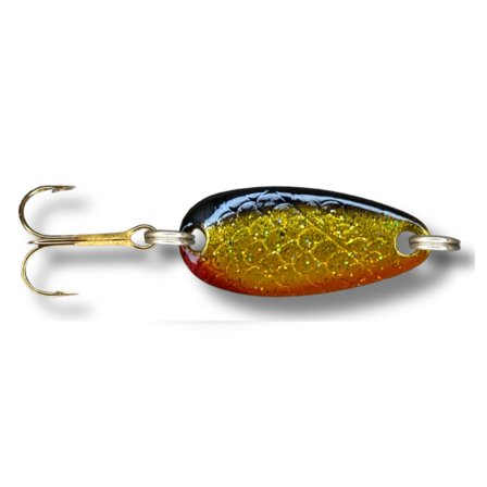 Falkfish Pärla 3,8cm, 12g - Gold Black Glitter