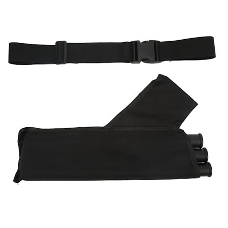 3-Rørs Målpil Kogger Sort Taljeophængt Bueskydning Kogger Holder Tykkere Oxford Klud Pileholder Opbevaringspose