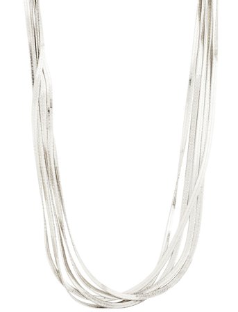 Kira Recycled Necklace Silver Pilgrim
