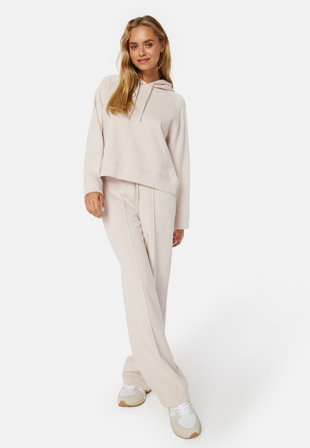 Happy Holly Embla Soft Trousers Grey-beige Klær