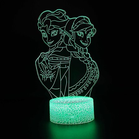 3D Illusion Lamp 7 Colors Optical Change Touch Light USB and Remote Control Art Deco Make A Romantic