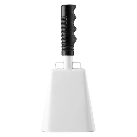 10 tommer Stål Ko Klokke Med Håndtag, Jubel Klokke Og Højlydt Lydgiver Til Sport, Fodboldkampe