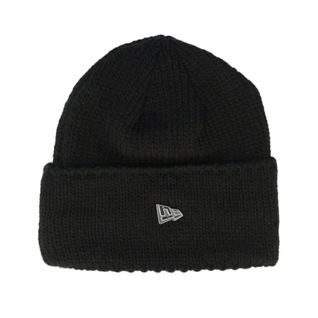 New Era - Noir cuff Bonnet - Ne Wide Beanie Black Cuff @ Hatstore