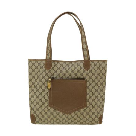 Gucci Vintage, Pre-owned Tote Bag Bruin, Dames, Maat:ONE Size,Canvas