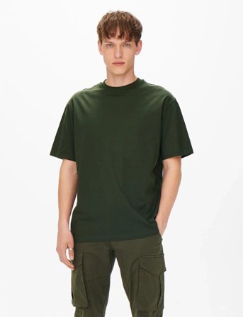 ONLY & SONS Onsfred Life Rlx Ss Tee Noos - Green - XXL