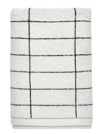 Tile St Towel Home Bathroom Textiles Towels & Bath Towels Valkoinen Mette Ditmer