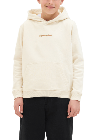 Jack & Jones JORNORREBRO EMB SWEAT HOOD Hoodies sweatshirts Herr Vit 164