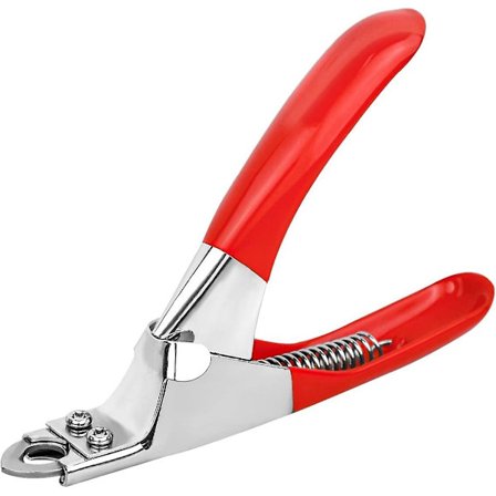 Hundekat Negleklipper Professionel Kæledyrs Klo Trimmer Cutter Små Mellemstore Store Kæledyr Tæer Pleje Værktøjer Skarp Rustfrit Stål (Rød)