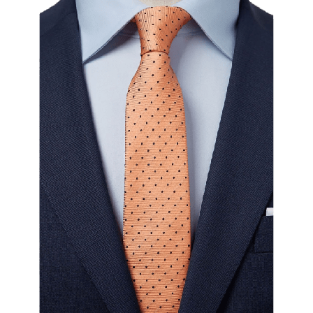 John Henric Tie Dot Accessoarer Herr Orange 6,5