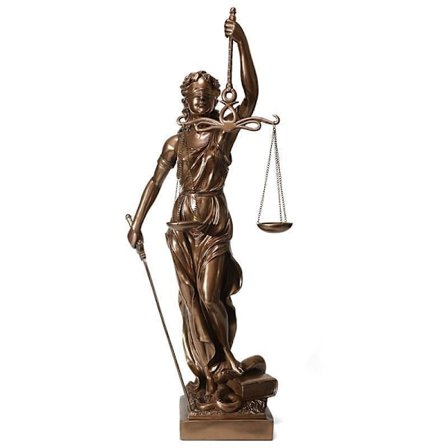 2025 Ny Staty av Lady Justice - Grekisk Romersk Rättvisegudinna 32,4 cm Museikvalitet Samlarfigur