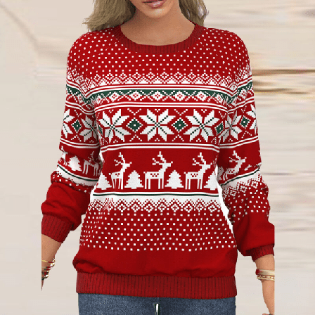 Dam Xmas Pullover Jultomten Printed Jultröja