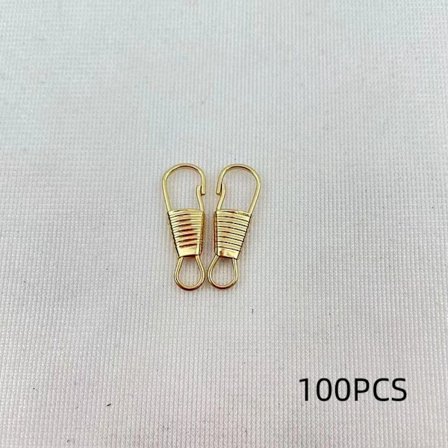 Matkalaukku vetoketju metalli pieni lukko GOLD 100 kpl 100 kpl