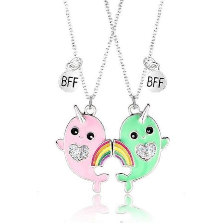 pugest 2 stk. sæt Bedste Venner Halskæde BFF Sødt Charm Hjerteformet Koala Venskab Halskæder, Venskabssmykker til Kvinder Piger