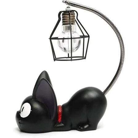 Creative Resin Cat Animal Night Light, Ornament Dekoration Gift Small Cat Nursery Lamp Breathing