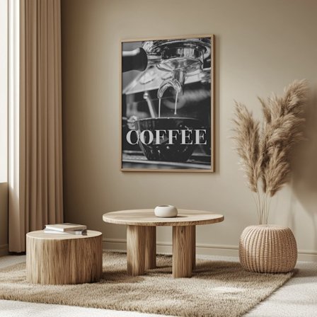 Coffee Text Poster 50x70 cm
