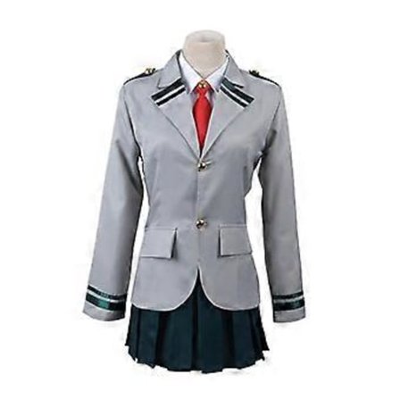My Hero Academia Ochaco Uraraka Cosplay Kostyme Party Dame High School Uniform Boku No Hero Academia Rollespill Dress -NMAOV( S)