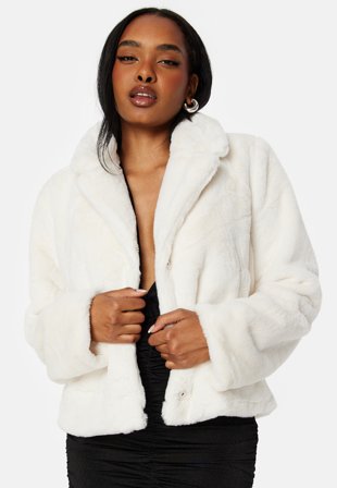 VILA Ebba L/S New Faux Fur Jacket Klær