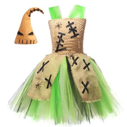 Lasten Frankenstein-hirviö Halloween-asu Kauhu Paholainen Cosplay Tyttöjen Vaatteet Hieno Karnevaali Juhla Tutu-mekko Lapsille 1-14 S01 XXL 10-12Y