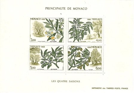 Monaco 1988 - YT BF 43 (1651-1654) - Postfrisk miniark