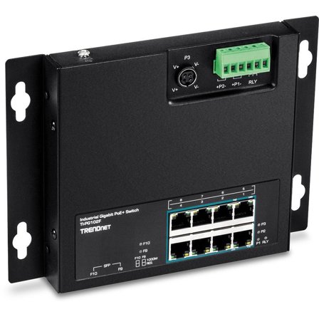 TRENDnet TI-PG102F - Industrial - switch - 10 porter - TAA-samsvar
