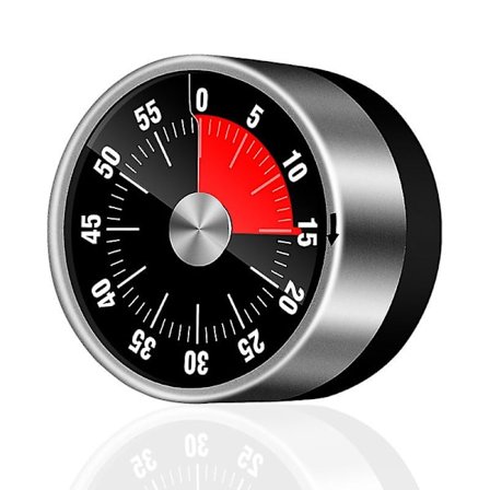 Cirkulär visuell analog timer med nedräkningssklocka på 60 minuter