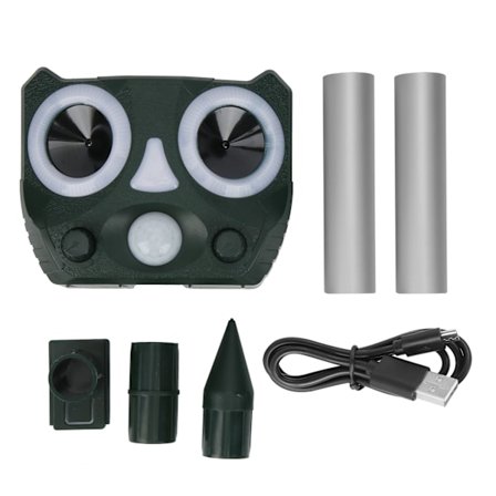 Solar Ultralyd Dyreavskrekker Multifunksjonell Enhet for Utendørs Bruk