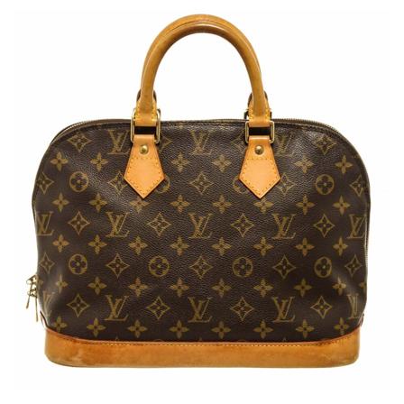 Louis Vuitton Vintage Pre-owned Louis Vuitton Brown Monogram Canvas Alma PM Satchel Tas , Bruin , Dames , Maat: ONE Size Vintage Tassen
