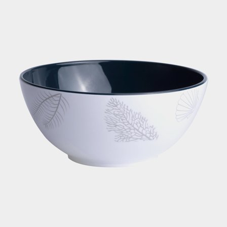 Melamine bowls Marine Business Living, white/blue, 13 cm, 6-pack
