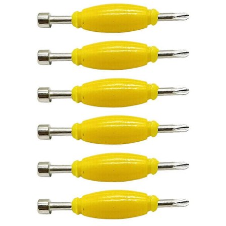 6 stk. Fingerboard-verktøy Mini skrutrekker Fingerboard-reparasjon Skrutrekker Dobbel skrutrekker[D]