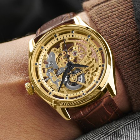 Montre squelette automatique Steele Motus pour hommes - Montres squelettes