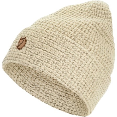 Fjällräven Women's Structure Hat in Light Beige, Organic Cotton/Wool/Knit
