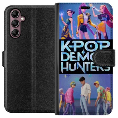 Kompatibelt Plånboksfodral till Samsung Samsung Galaxy A14 5G K-pop Demon Hunters koreanska musikband idols affisch anime tecknad film fantasy stil s