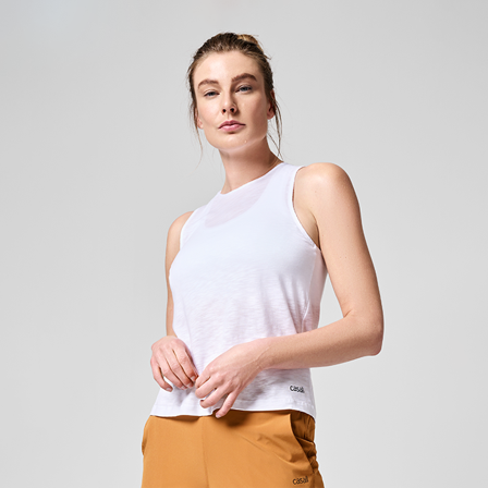 Casall Sportswear Soft Texture Tank, White