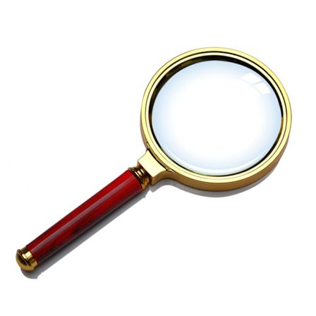 10x läsförstoringsglas 80 mm förstoringsglas och splittersäker spegel för läsning med hög klarhet