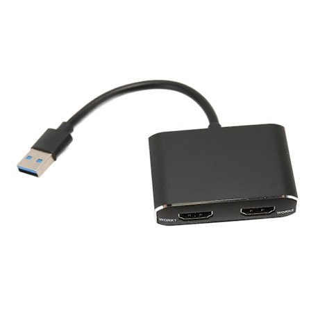 USB 3.0 till Dubbel HDMI-adapter för 2 skärmar med 1080P utökad skärm