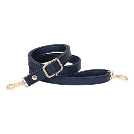 Læderrem Håndtaske bælter MØRKEBLÅ&GULD