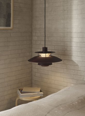 PH 5 taklampe Ø50 - monochrome burgundy