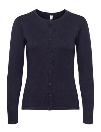 Sc-Dollie Stickad Tröja Cardigan Blå Soyaconcept