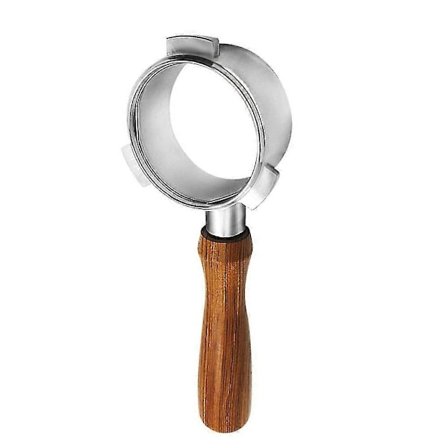 54mm bunnløst filterholder portafilter i rustfritt stål for kaffemaskin, gren-trehåndtak, profesjonelt kaffetilbehør kompatibelt med Breville 8