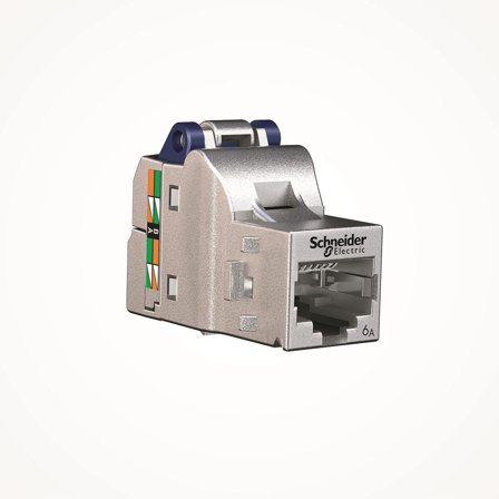Schneider Electric S-One DPM Kat 6A STP Modulærjack Avskjermet 1 stk., Datamaskin & surfing