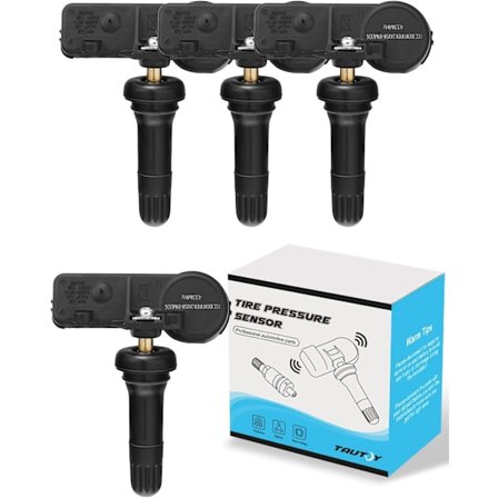 2025 Uusin malli TPMS-anturi, 433Mhz rengaspaineen valvonta-anturi sopii Chrysler Jeep Dodge Ram -malleihin, korvaa # 56029398AB (4 kpl)