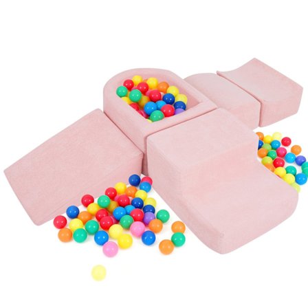 Skumklatreklodser med boldbassin og corduroy-betræk