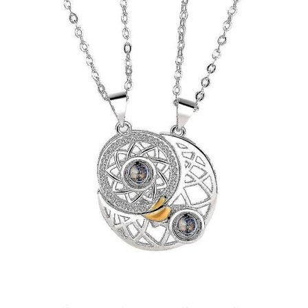 Sol Par Halsband Par Halsband Hänge Projekt Halsband