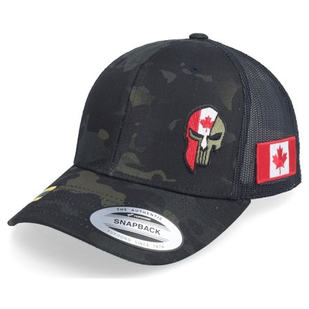 Army Head - Camo trucker Caps - Canada Army Skull Multicam Black Trucker @ Hatstore