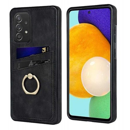 Samsung A52 4G/5G -matkapuhelimen suojakuori korttitelineellä Retro V4