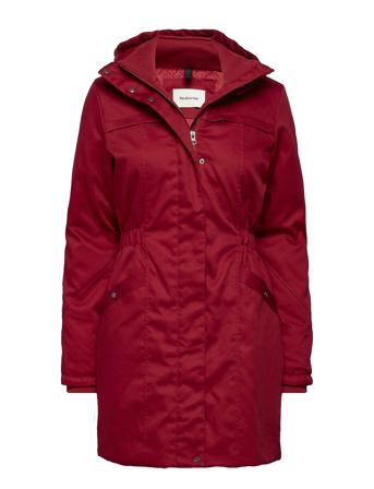 Frida Outerwear Parka Coats Rød Modström